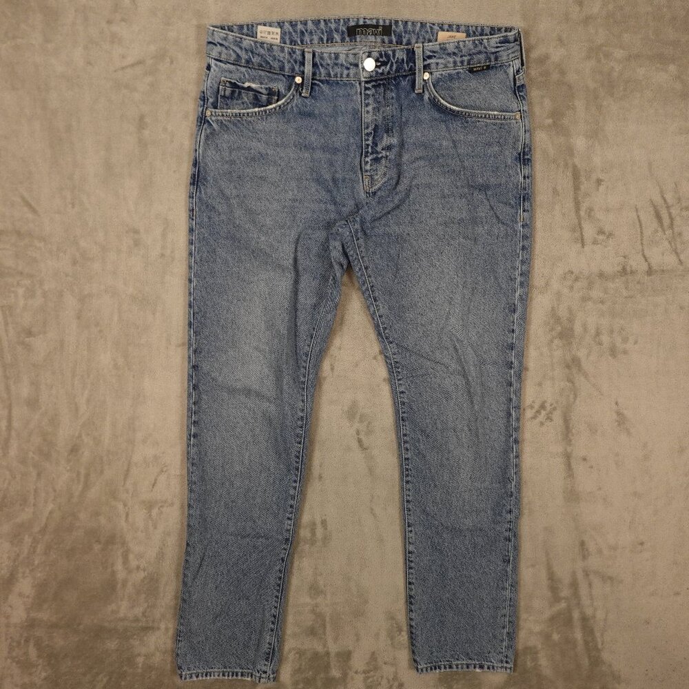 Mavi Jeans Jake Slim Leg Men's 34x32‎ Blue Denim Stonewash